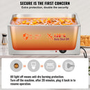 VEVOR komercialais elektriskais ēdienu sildītājs, 18L, 1200W, Bain Marie