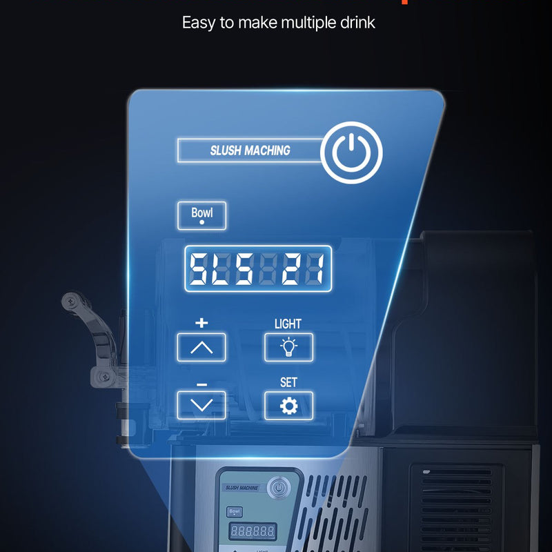 VEVOR 3L Komercials Slush Machine, Маргарита, Смузи и салдето Dzērienu Gatavotājs