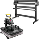 VEVOR 5-in-1 Siltuma prese 38 x 38 cm ar cepuru pārsūtīšanas funkciju un 135 cm Vinila griezēju un plotteri, 3 asmeņi