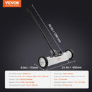 VEVOR 20 kg ritošais magnētiskais savācējs ar riteņiem, 46 cm platums, teleskopisks rokturis