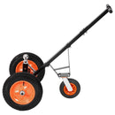 Piekabes pārvietošanas ratiņi, kravnesība 453 kg, regulējams augstums 42,4-55,8 cm, 50 mm sakabes lodveida gals, 35,5 cm riepas