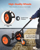 Piekabes pārvietošanas ratiņi, kravnesība 453 kg, regulējams augstums 42,4-55,8 cm, 50 mm sakabes lodveida gals, 35,5 cm riepas