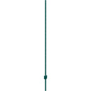 182,9 cm metāla žoga stabi, zaļi, 10 gab., pastiprināti
