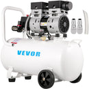 VEVOR gaisa kompresors 11 L, īpaši kluss, 1 HP, bez-eļļļas, tērauda tvertne, 750 W, pārnēsājams, 8 bar, mājas remontam un riepu piepumpēšanai