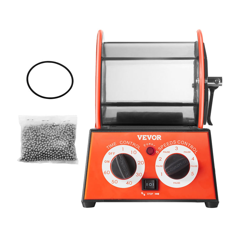 VEVOR 5kg rotējošā pulēšanas mašīna juvelierizstrādājumiem un dārgakmeņiem DIY
