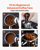VEVOR 53 mm Espresso tampers, nerūsējošā tērauda ar atsperi