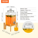 Дозаторы VEVOR, 5,7 л, твердые, статичные, нераспечатанные краны, пьёмероц сулам, ледус теджай, лимонад, уденим, восстановление и пасакумием