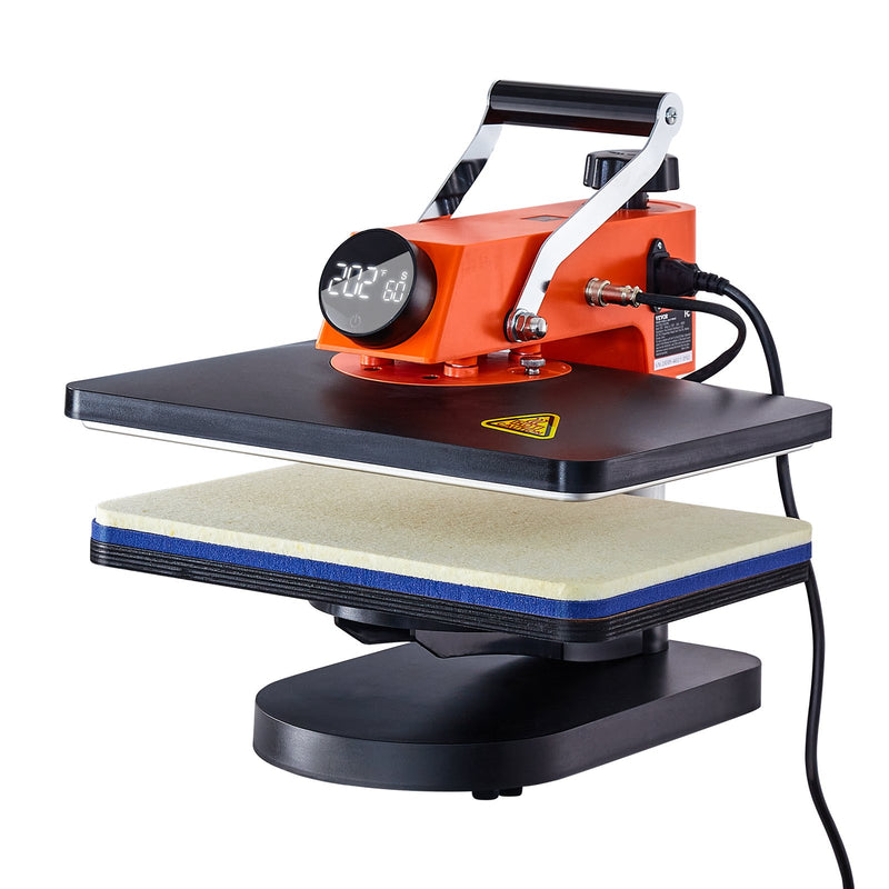 VEVOR 6-in-1 Termoprese 30x38 cm, Sublimācijas Pārneses Iekārta T-krekliem, Šķīvjiem un Krūzēm
