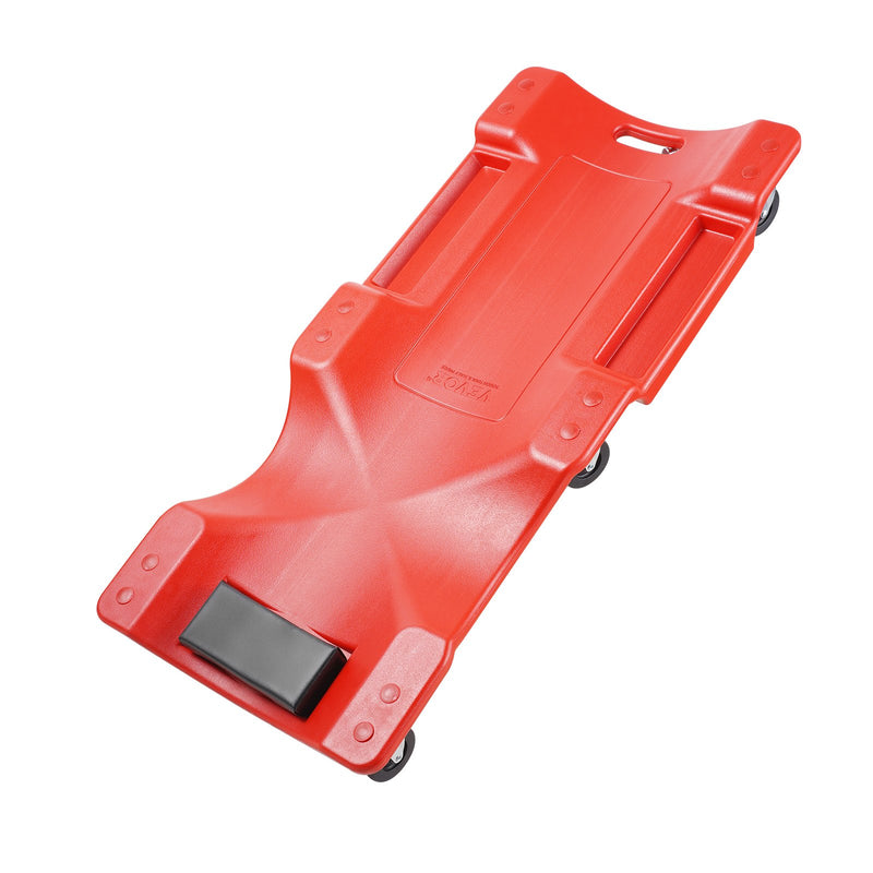 VEVOR 91 cm Mehāniķa Plastmasas Rāpojamais Ratiņkrēsls Auto Remontam, Ripojošs Garāžas Modelis, 159 kg Slodze, HDPE Materiāls