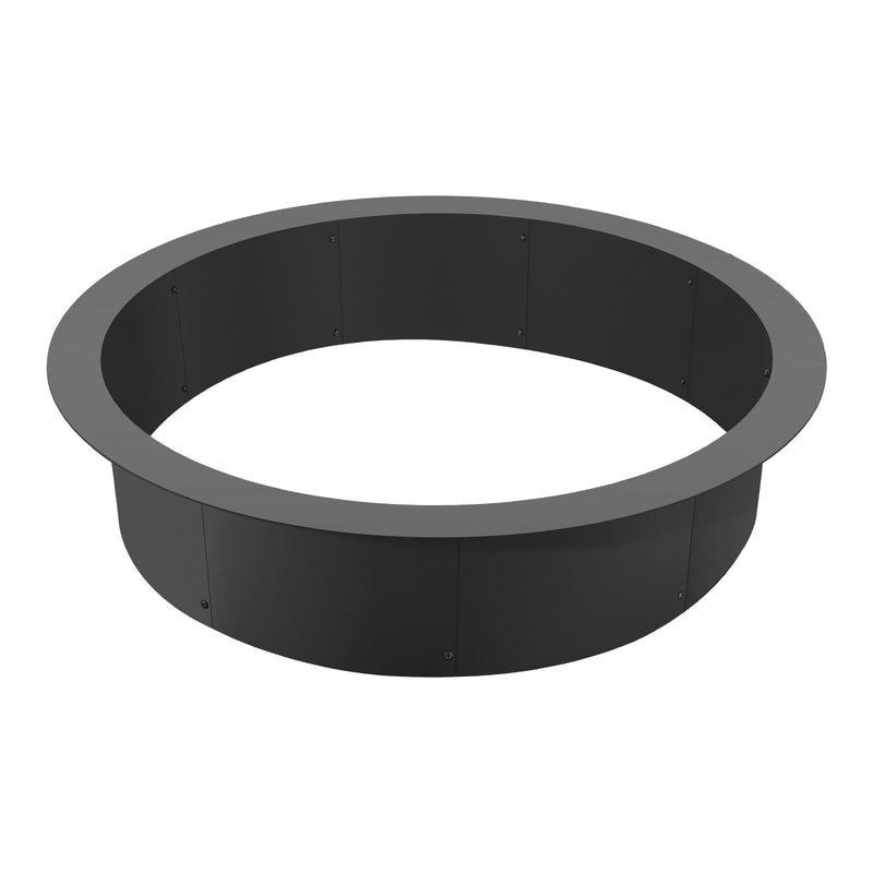 VEVOR apaļš ugunskura gredzens - 112 cm ārējais tērauda ieliktnis DIY ugunskura vietai