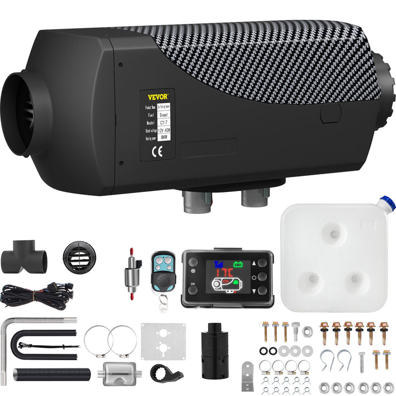 12V 8KW VEVOR Дизельный двигатель 8KW Gaisa дизельный двигатель PLANAR 12V Дизельный двигатель работает с автомашинами, кравасами автомашин, кемперием, эксплуатацией и автобусием.