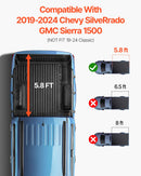 VEVOR trīsdaļīgais kravas kastes pārsegs Chevy Silverado / GMC Sierra 1500 (2019-2024)