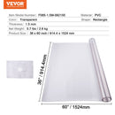 VEVOR PVC galda aizsargpārklājs 914 x 1524 мм, матовый, 1,5 мм