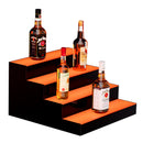 VEVOR LED apgaismota alkohola pudeļu plaukta bāra vitrīna, 40 cm, 4 līmeņi, vadība ar pulti un lietotni