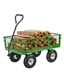 VEVOR Tērauda dārza ratiņi, 408 kg kravnesība, smagsvara modelis, 25 cm riepas