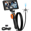 VEVOR Endoskopiskā kamera, 2-ceļu 180° locīšanas endoskopiskā camera, industriālā inspekcija, 1080P