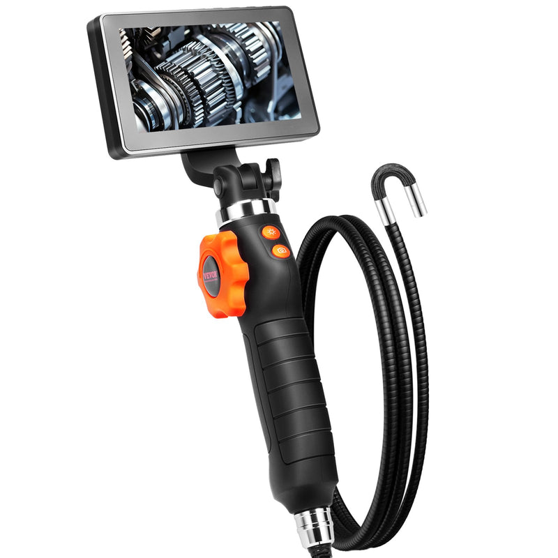 VEVOR Endoskopiskā kamera, 2-ceļu 180° locīšanas endoskopiskā camera, industriālā inspekcija, 1080P