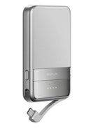 EcoFlow RAPID 5000mAh Bezvadu Power Bank ar magnētisko uzlādi – sudraba krāsā