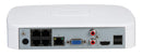 Dahua NVR2104-P-4KS3, 4 kanālu Lite tīkla videoreģistrators ar 4 PoE portiem, līdz 12 MP IP kamerām, 1 × SATA līdz 20 TB, 80 Mb/s, SMD Plus, 4K HDMI, Smart H.265+
