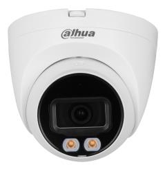Dahua 4 MP eyeball IP kamera, 2,8 mm, 105°, WizColor, silti balta gaisma līdz 30 m, WDR 120 dB, WizSense, SMD Plus, cilvēku un transportlīdzekļu noteikšana, iebūvēts mikrofons, microSD līdz 256 GB, PoE, IP67, balta