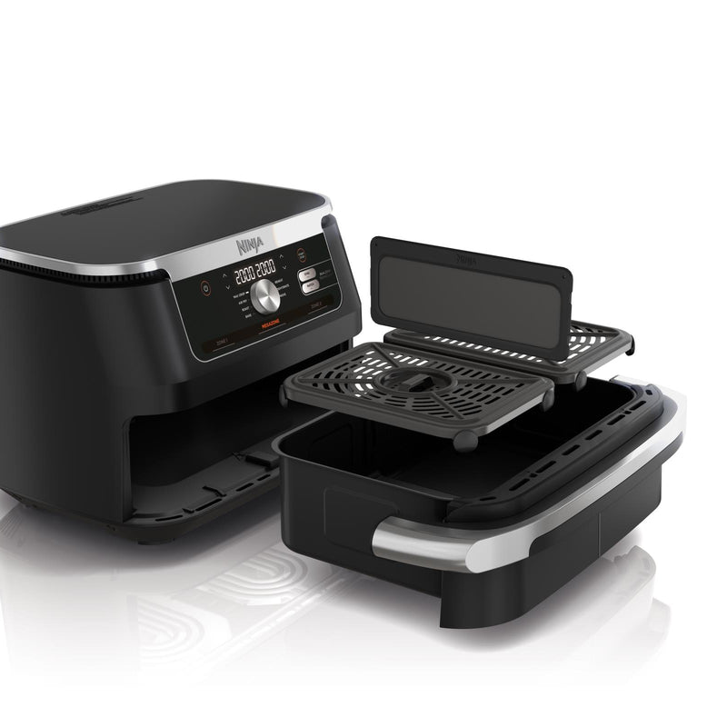 Ninja Foodi FlexDrawer AF500EU, 2470 W, 10,4 l karstā gaisa friteris ar MegaZone, 2 neatkarīgām 5,2 l zonām, 7 gatavošanas programmām, SYNC un MATCH funkcijām