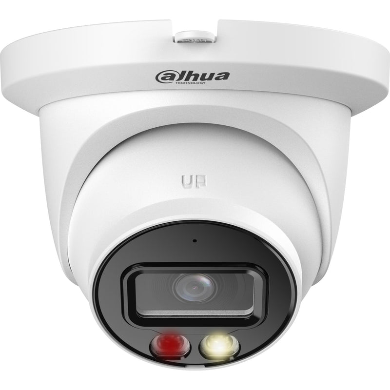Dahua WizSense IPC-HDW2449TM-S-IL 4 MP āra kupolveida IP kamera, 3,6 mm, 78° skata leņķis, Smart Dual Light līdz 30 m, H.265, 120 dB WDR, cilvēku un transportlīdzekļu noteikšana, mikrofons, microSD līdz 256 GB, PoE, IP67, balta