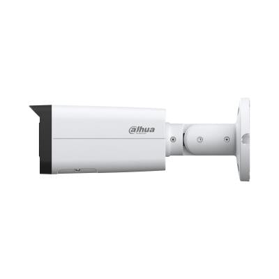 Dahua 8 MP āra bullet IP kamera, 3,6 mm, 87°, Smart Dual Light, IR līdz 60 m, silti balta gaisma līdz 50 m, WDR 120 dB, WizSense, SMD Plus, cilvēku un transportlīdzekļu noteikšana, mikrofons, microSD, PoE, IP67