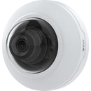 Axis M4218-V 8 MP kupolveida IP kamera, 2,8–8,4 mm, 93–47°, 4K, WDR, digitālā PTZ, 15 kadri/s, microSD, HDMI, PoE, IP42, IK08, balta