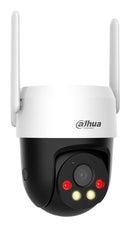 Dahua P3AE-PV-4G 3 MP bezvadu 4G PT kupolveida IP kamera, 4 mm, 73,85°, 345° grozīšana, IR un baltā apgaismojuma nakts redzamība līdz 30 m, AI noteikšana, automātiska izsekošana, microSD līdz 256 GB, IP66
