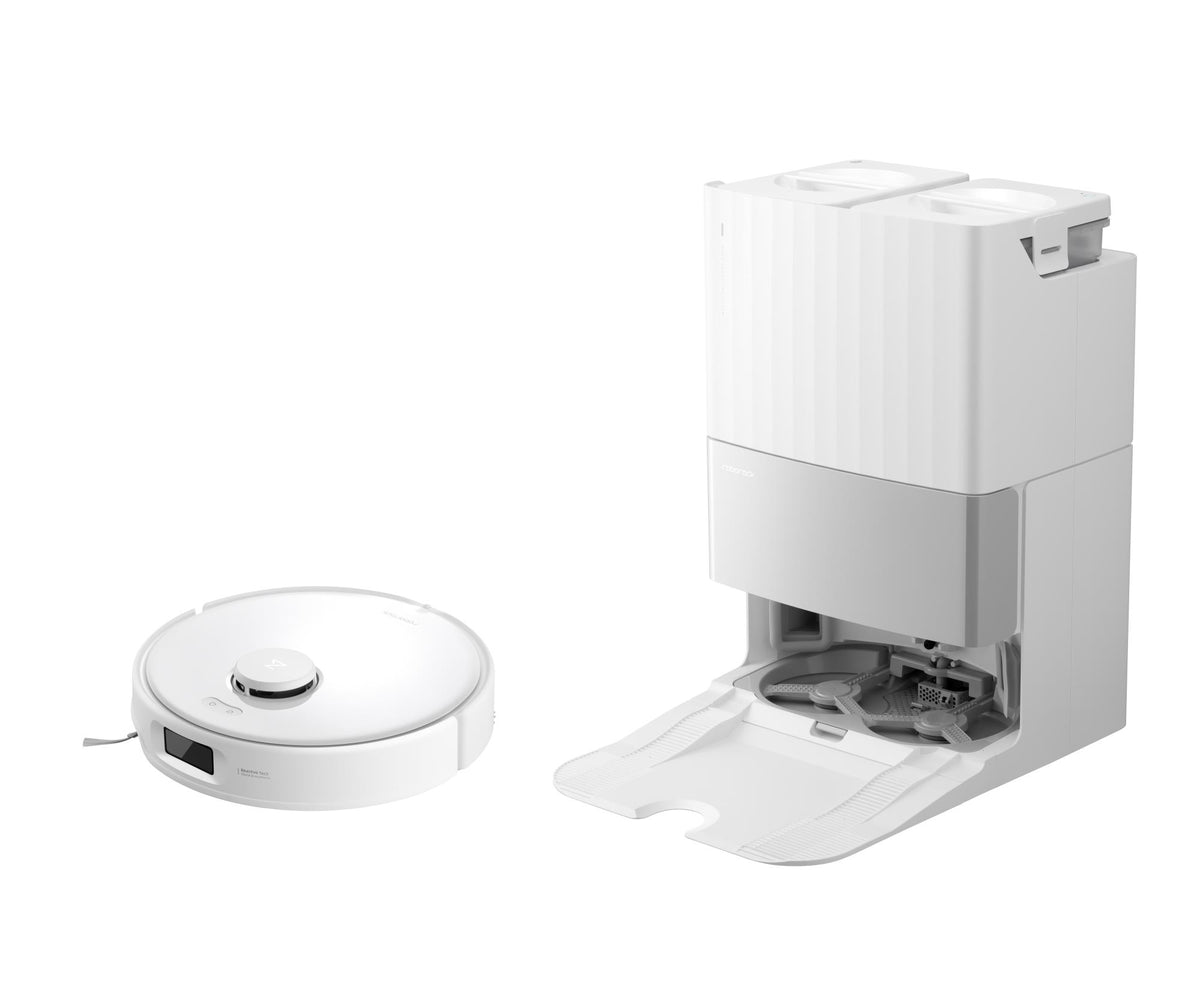 Roborock Qrevo Edge 5V1 QRES02-00, balts, robotizēts putekļsūcējs ar mitro un sauso uzkopšanu, 18 500 Pa, LiDAR, 5200 mAh, FlexiArm, automātisku putekļu iztukšošanu un mopu mazgāšanu