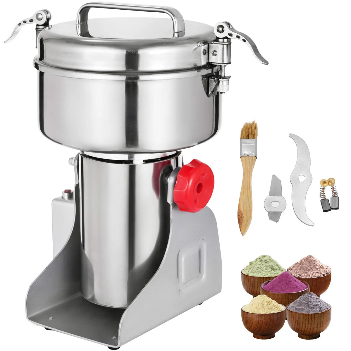 VEVOR Electric Grain Mill 1 kg, 2800 W, Food Grade Stainless Steel
