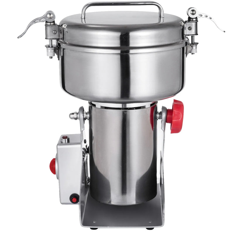 VEVOR elektriskās graudu dzirnaviņas, 1 kg graudu malšanas iekārta, 2800 W pulverizators, miltu dzirnaviņu iekārta, elektriskās garšaugu un graudu malšanas dzirnaviņas no pārtikas kvalitātes nerūsējošā tērauda