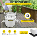 Komerciālais krāsošanas spiedtvertne 10 L ar padeves smidzinātāju, 1,5 mm sprauslu un krāsošanas pistoli