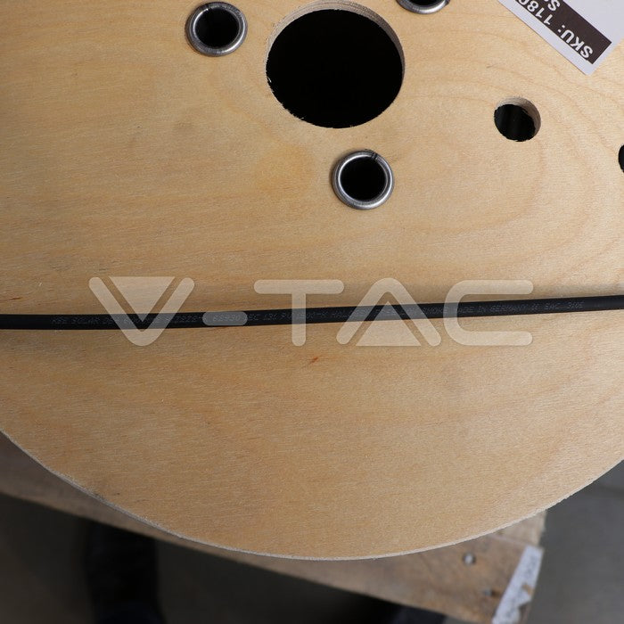 Saules paneļu kabelis 6 mm², melns, 500 m ruļļļos