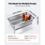 Nerūsējošā tērauda gastronomijas trauks, pilns izmērs, dziļums 145 mm, tilpums 20,5 l, 1 gab. komplekts