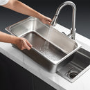 VEVOR 6 gab. pilna izmēra tvaika galda pannas, nerūsējošais tērauds, 15 cm dziļums