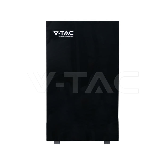 Litija akumulators 10,24 kWh, IP20 aizsardzība, 6000 cikli, melna korpusa konstrukcija