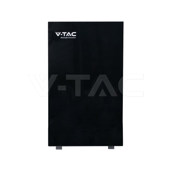 Litija akumulators 10,24 kWh, IP20 aizsardzība, 6000 cikli, melna korpusa konstrukcija