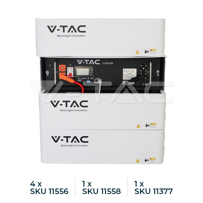V-TAC/Deye invertora komplekts 6kW — ar 5,12kWh akumulatoru