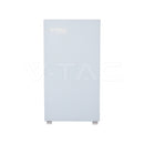 Litija akumulators 16,07 kWh, IP20 aizsardzība, 6000 cikli, balta korpusa konstrukcija