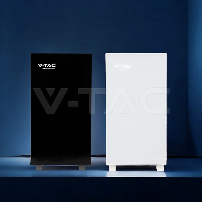 Litija akumulators 16,07 kWh, IP20 aizsardzība, 6000 cikli, balta korpusa konstrukcija