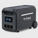 V-TAC 2560 Wh / 3000 W Portable Power Station – LiFePO₄, Wi-Fi, Expandable