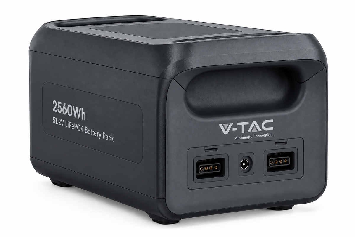 V-TAC 2560 Wh additional battery – for V-TAC portable power stations