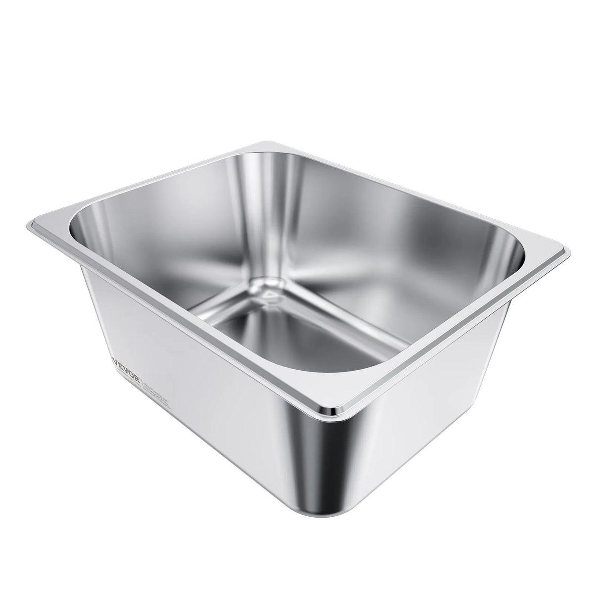 VEVOR гастроёмкости 1/2 с крышками, глубина 148 мм, 9 л, 2 шт., нержавеющая сталь