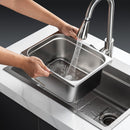 VEVOR 8 gab. 1/2 izmēra nerūsējošā tērauda tvaika galda trauki ar vākiem, 10,16 cm dziļi