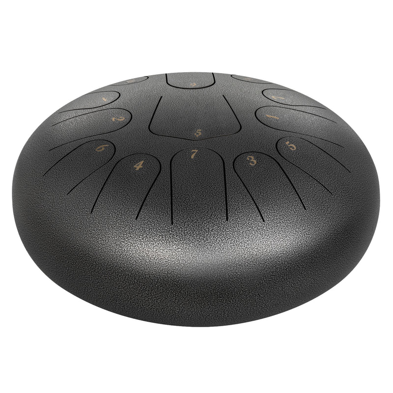 VEVOR tērauda mēles bungas, 13 toņi, 30 cm, ar maisu, grāmatu, āmuriem un turētāju