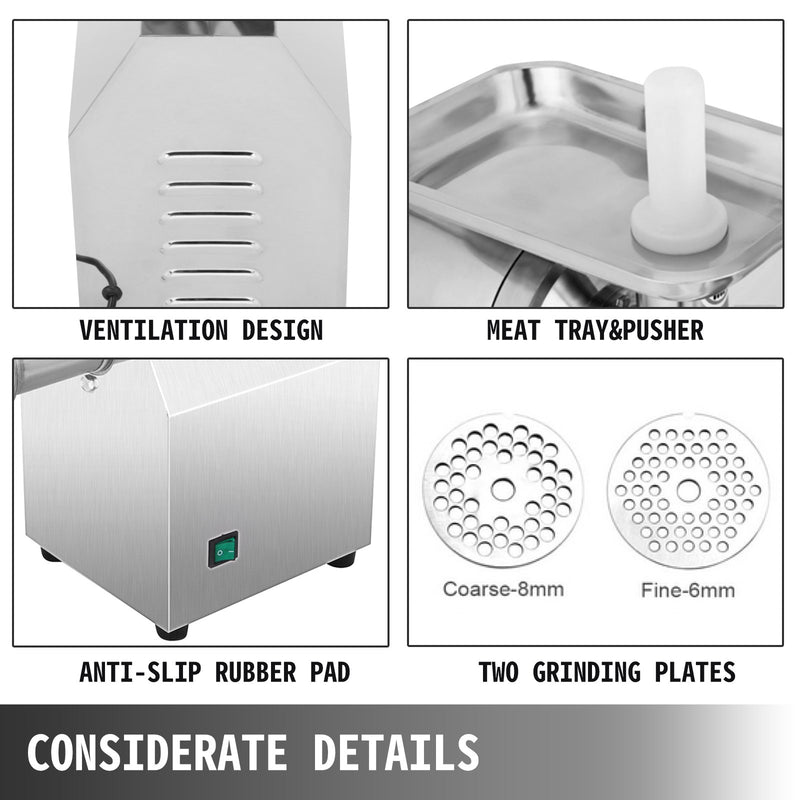 Электрические устройства VEVOR имеют малую мощность, мощность: 850 Вт, мощность: 190 об/мин, функции: небольшая машина и нестандартная карта, коммерческие качества не используются.
