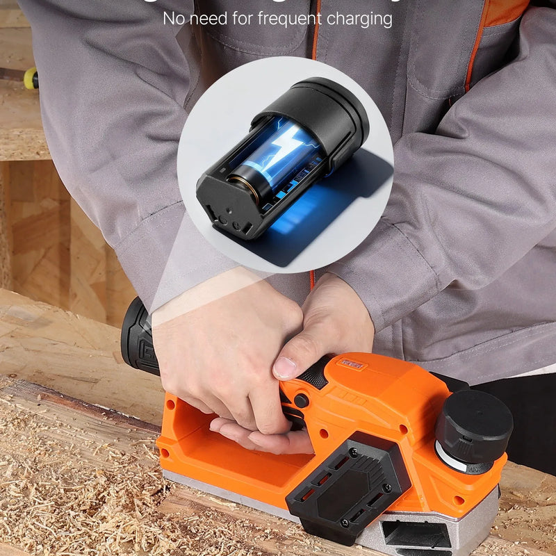 VEVOR litija-jonu akumulators 12 V 2 Ah, pārnēsājams rezerves akumulatoru bloks ar universālu adapteri, saderīgs ar Makita savienojumiem un VEVOR bezvadu elektrisko rokas ēveli, 1 gab.