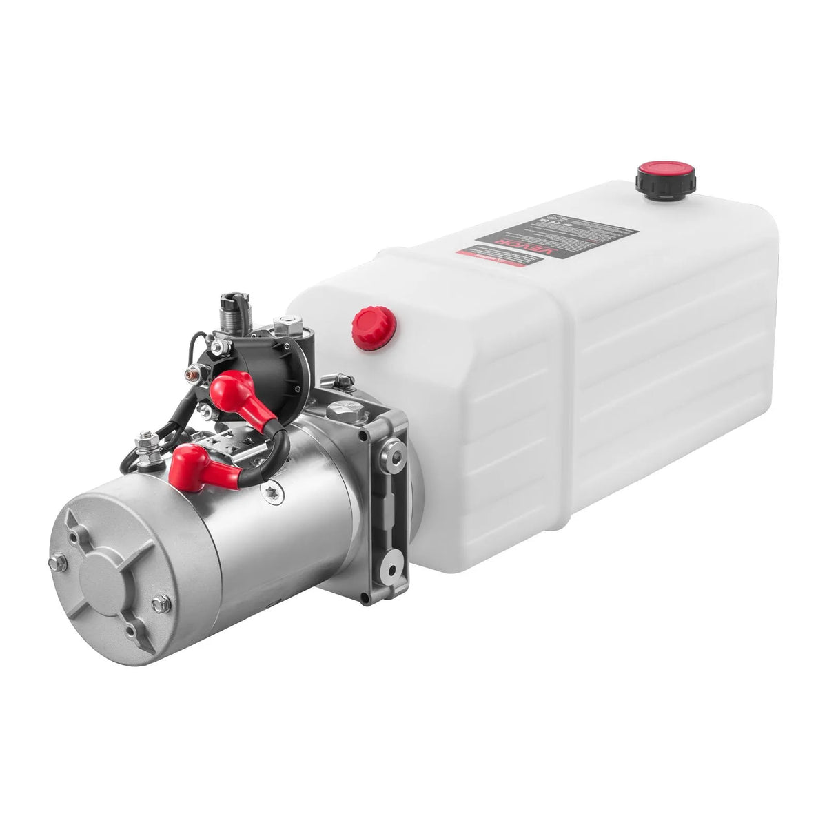 VEVOR 8 L Hydraulic Power Unit, Single Acting Hydraulic Pump for Dump Trailer, 22 MPa Maximum Pressure and 3.4 L/min Flow Rate, 12 V DC Hydraulic Pump with Metal Tank for Vehicle Lifting
