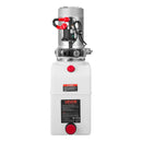 VEVOR 7 l hidrauliskā barošanas stacija, vienvirziena izgāžamās piekabes sūknis, maksimālais spiediens 22 MPa, plūsmas ātrums 3,4 l/min, 12 V līdzstrāvas hidrauliskais sūknis ar metāla rezervuāru piekabju un automobiļu pacelšanai